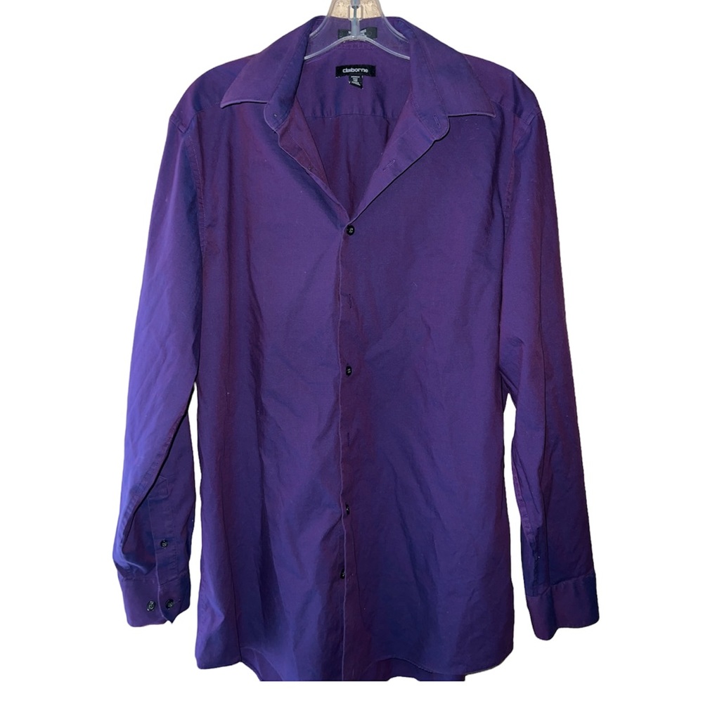 Purple Men's Liz Clairborne Crazy  Cotton Men's Shirt 💫